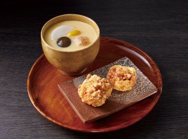 L113 茶碗蒸しセットB(竜田揚げ2コソースなし)