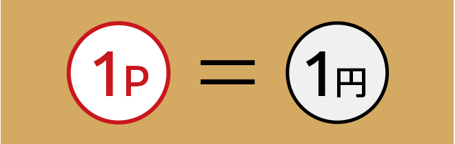 1ポイント＝1円